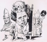 Margaret Thatcher as a Medieval Monarch Image.