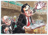 Gordon Brown at the dispatch box Image.
