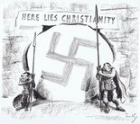 Here lies Christianity Image.