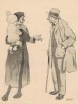 "Don't talk to me about 'usbands. He blacked m'eyes, broke m'nose and cut m'cheek - I never got so tired of a man before in all m'life!" "Don't talk to me about 'usbands. He blacked m'eyes, broke m'nose and cut m'cheek - I never got so tired of a man before in all m'life!"