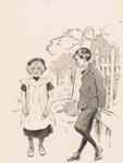 "Mother says father's a pig and father says mothe's a rotten cat." "Golly! then what does that make us?" "Mother says father's a pig and father says mothe's a rotten cat." "Golly! then what does that make us?"