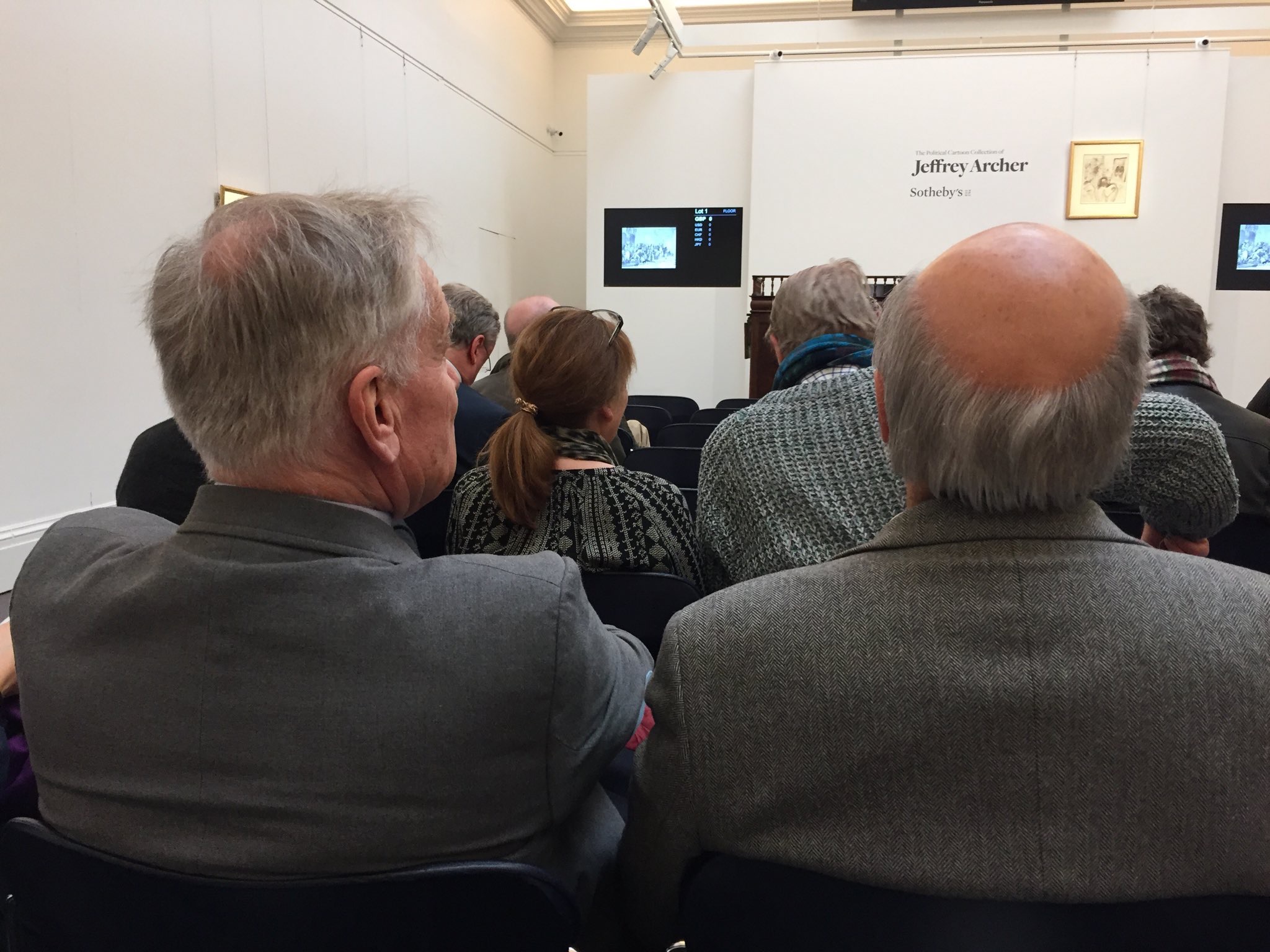 Jeffrey Archer and Chris Beetles at the Archer sale at Sotheby’s 0CF8EEBB-CAA4-4563-B113-6BD6775C0348.jpeg