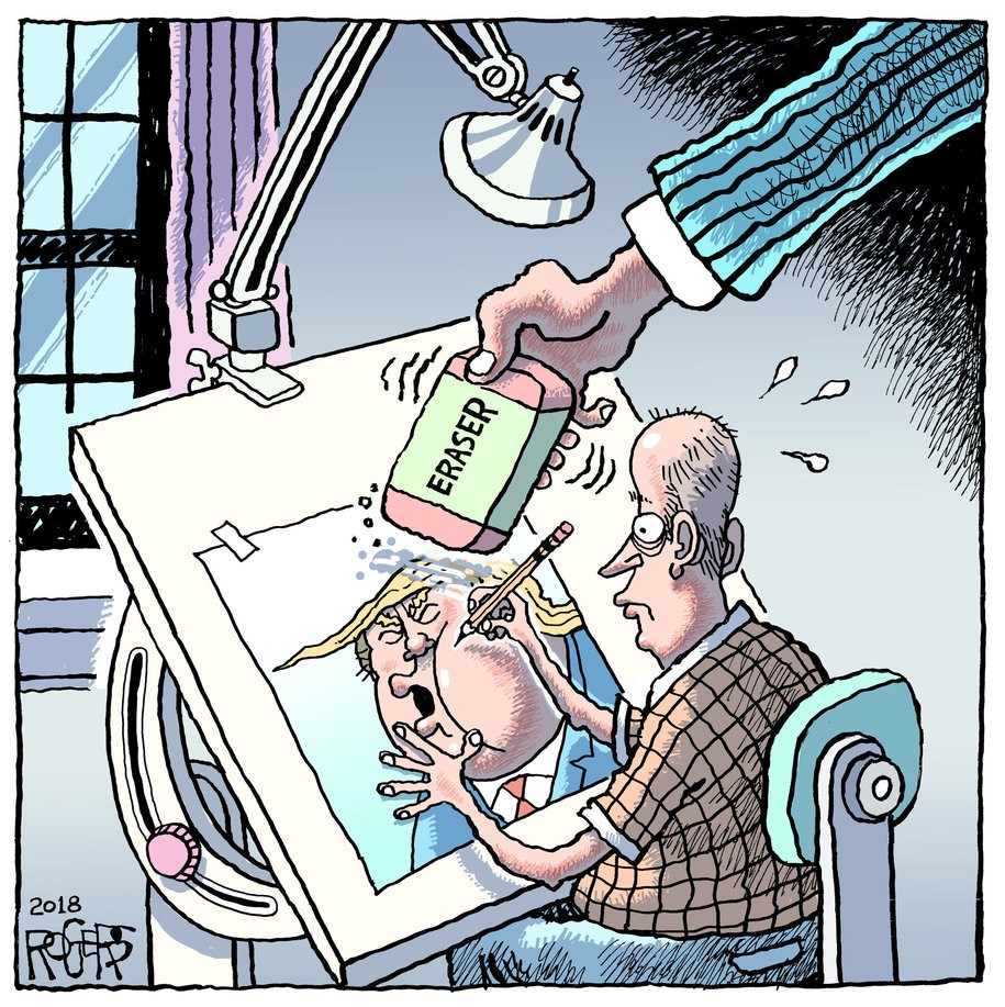 Rob Rogers Trump cartoon