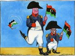 Sarkosy And Cameron in Libya Image.