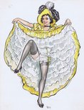 Can-Can dancer Image.