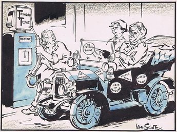 'Running out of gas Sir?'
