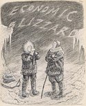 The Cheerful Pessimists: "This is nothing. You wait till next year." Image.