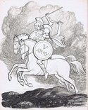 The Great Twin Brethren "And for the right we come to fight, Before the ranks of Rome." [Macauley's Essays of Ancient Rome] Image.