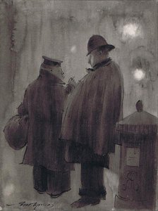 "I've been in a much worse fog than this." "Ho. Where?" "Dunno it was so foggy."