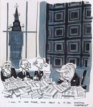 "And, to save power, how about a five day election campaign?" Image.