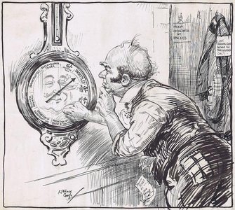 SOLD Still "Muddled" {Sir Robert Horne is still undecided as to whether or not he shall reduce income tax. John Bull hopes for fairer weather.