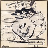 G.O.P. Elephant Washington Image.