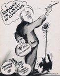 I repudiate the support of Communists. Image.