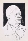 Caricature of Nikita Krushchev Image.