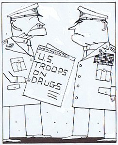 When you say he's a high ranking officer, do you mean he's a General or on pot?