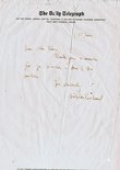 Nick Garland hand-written letter Image.