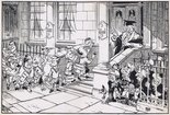 SHOULD NEW BOYS BE INITIATED? [Mr Macmillan's announcement of his new Cabinet and the news that Prince Charles had started school, prompted this cartoon.] Image.