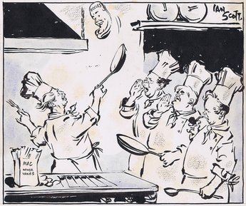 Shrove Tuesday! "Keep shouting boys! You never know, he might even drop him!"