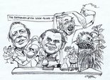 The Bernard Levin Look-Alike Contest Image.