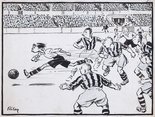 "Lumme! They've signed on that Gazelle boy!" Image.
