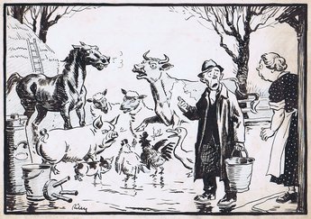 "They've heard about the cuts in the animals feeding ration!"