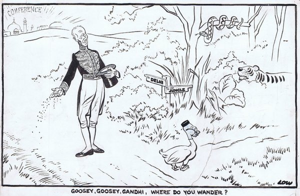 Goosey, goosey, Gandhi, where do you wander? - Cartoon Gallery