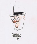 Self-caricatire of Alfred Leete Image.