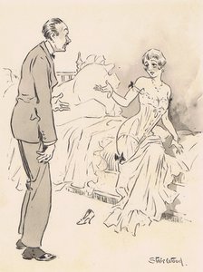 "Darling, how often have I asked you not to sit up for me?"   "You've slipped a cog dear boy. I'm not going to bed, I'm getting up."