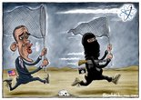 Obama chasing ISIS Image.