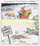 Tough Sleddin' - "Oh Dancer, on Prancer..." Image.