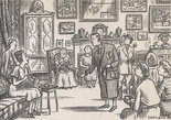 "Mrs Gregory - your husband has just shot a beater." "How too wonderful! Do let me see it!" Image.