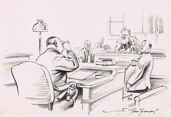 Magistrate: "Let me see - haven't I dealt with this person before." Constable: Couldn't say, sir. He's the local pawnbroker."