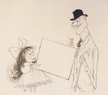 SOLD A young girl and a gentleman Image.