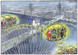 Evening Standard for sale on the Millennium Wheel Image.