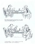 'Now that the board of directors has voted you a 115% salary increase, your current account is quite healthy.' Image.