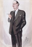 Ellis S Birk caricature (1915 - 2004) Image.