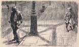 ECHOES OF THE AIR-RAIDS. First Souvenir Hunter: "Found anyfink, 'Erb?" Second ditto: "No; but that'll be all right. They're sure to come again termorrer night." Image.