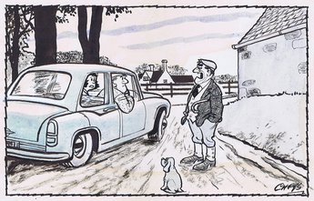 “It was bad enough having old Cherrington dreaming he was minister, but now e’ve got Ted Heath dreaming that we’re all back into Europe again!”