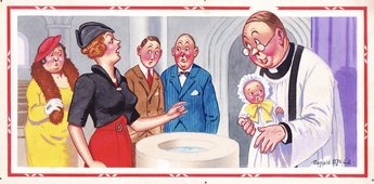 “Well, my dear, and what are you going to call your little one?” “Who are you calling ‘my dear?’ Miss Jones to you, please!”