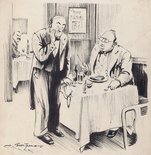 "If you offered this steak to some people they would throw it at you" "I know sir. The last gentleman did." Image.