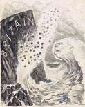 The rock and the storm Image.