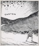 Canton is set on fire and wrecked by explosions when the Chinese abandoned it to the Japanese. Image.