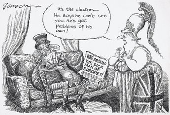 It's the doctor - He says he can't see you. He's got problems of his own!