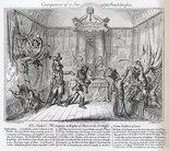 Consequences of a Successful French Invasion, No 1. Plate 1st "We come to recover your long lost Liberties." Scene The House of Commons Image.