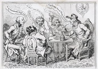 "The feast of reason, & the flow of soul,"-i.e.-the wits of the age, setting the table in a roar.
