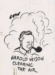 Harold Wilson clearing the air Image.