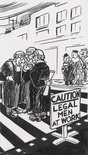 CAUTION legal men at work Image.