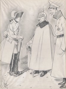 ANOTHER CRITIC FROM THE PAST: Frederick the Great: “Look here, worthy successor! We Shades are losing all our faith in Heredity!” The Crown Prince (sotto voce): “Rotten lot, those Shades, Papa! I’m just about fed-up with them!!”