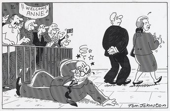 "He picked the wrong time to lunge at Anne!"