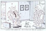 "I should have warned you... the kitten's got Mad Cat Disease!" Image.
